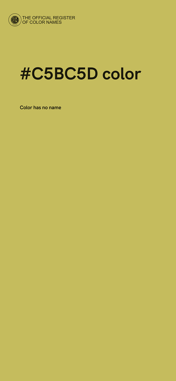 #C5BC5D color image