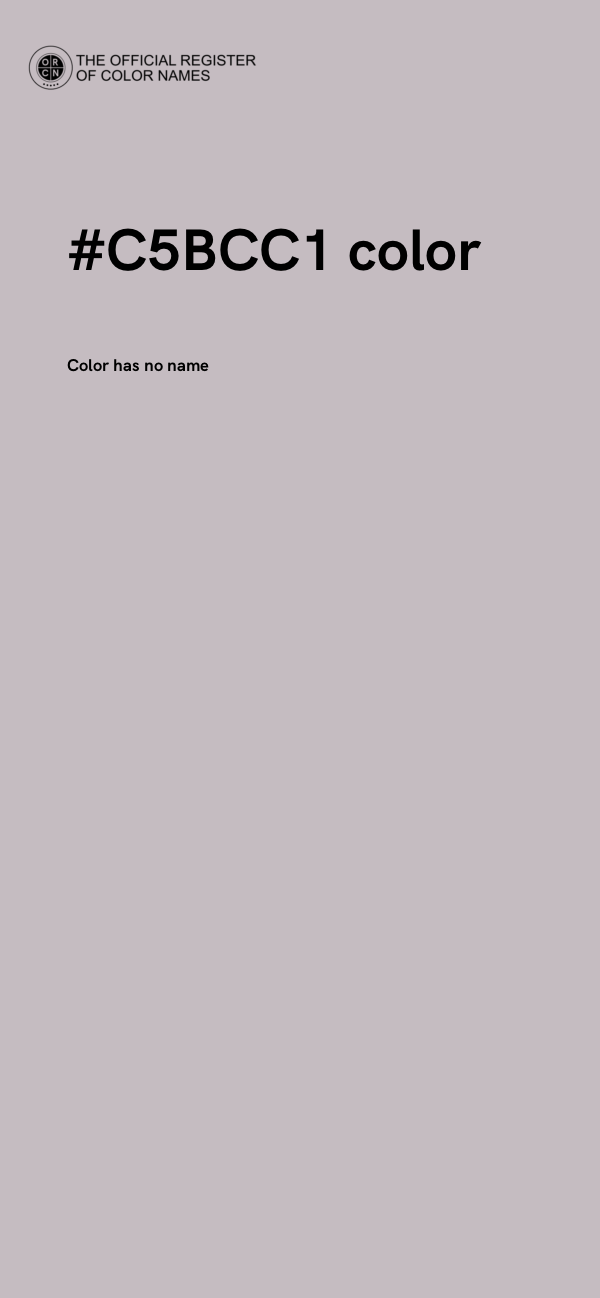 #C5BCC1 color image