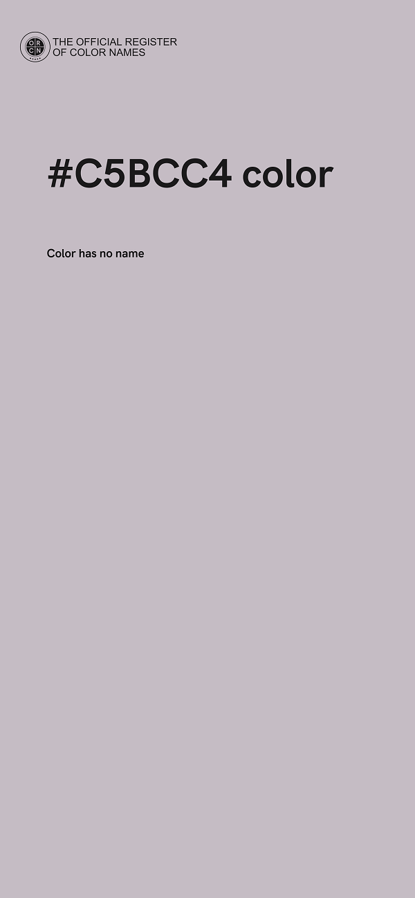 #C5BCC4 color image