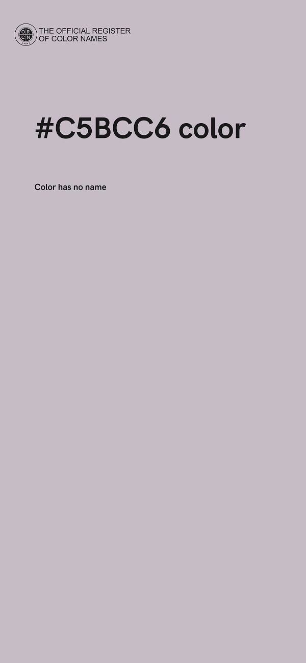 #C5BCC6 color image