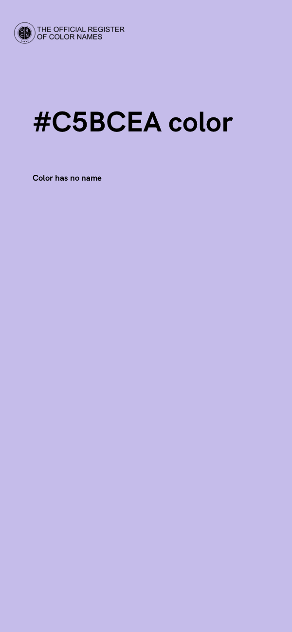 #C5BCEA color image