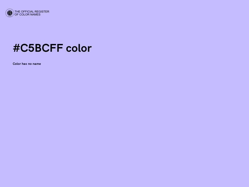 #C5BCFF color image
