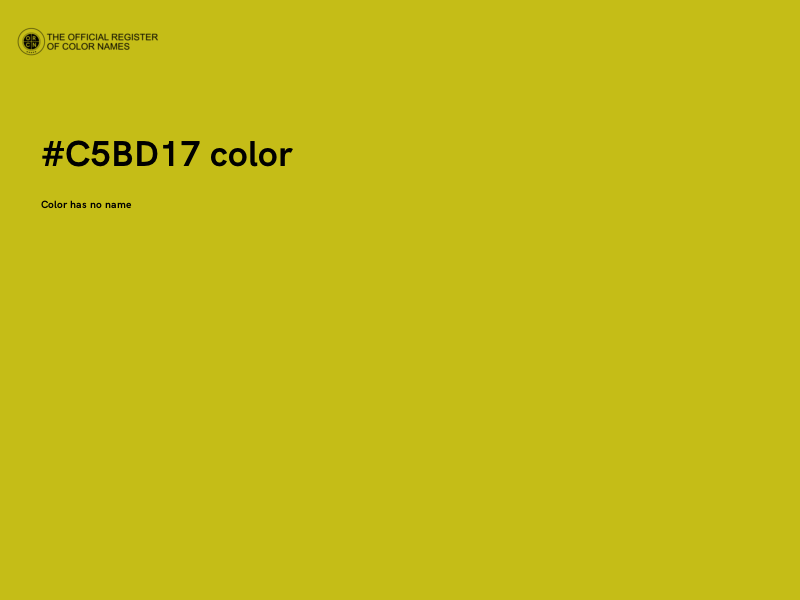 #C5BD17 color image