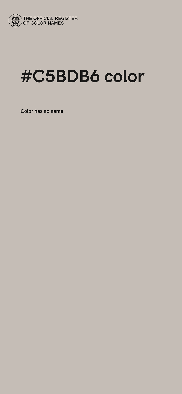 #C5BDB6 color image