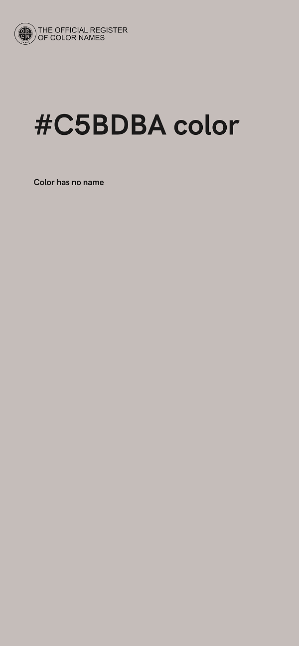 #C5BDBA color image