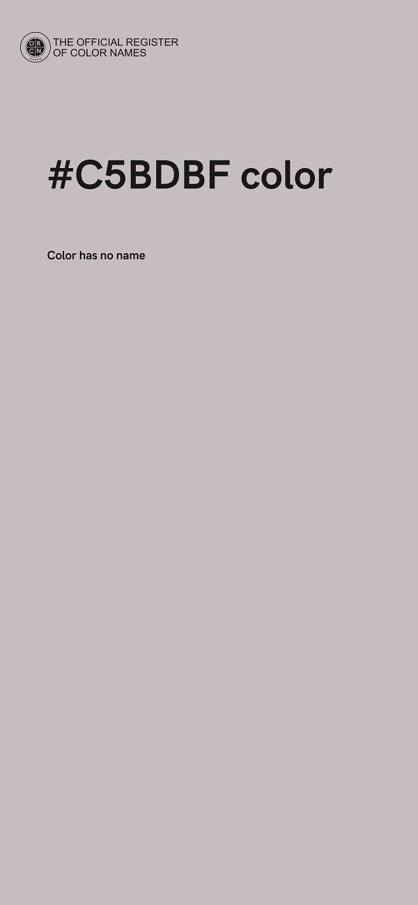 #C5BDBF color image