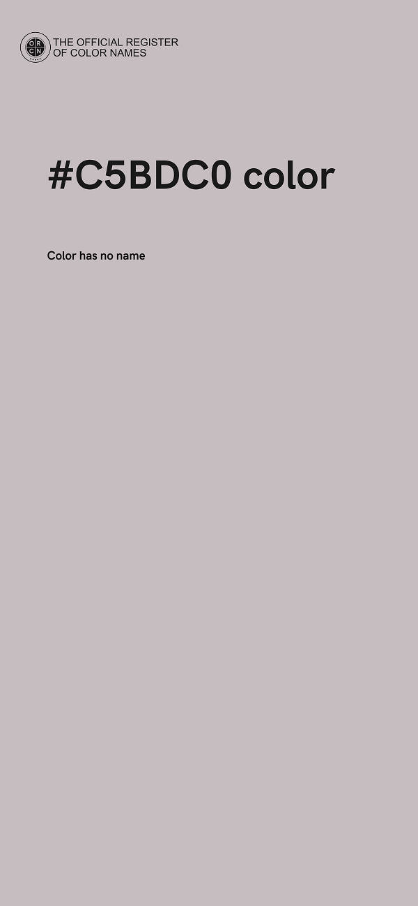 #C5BDC0 color image