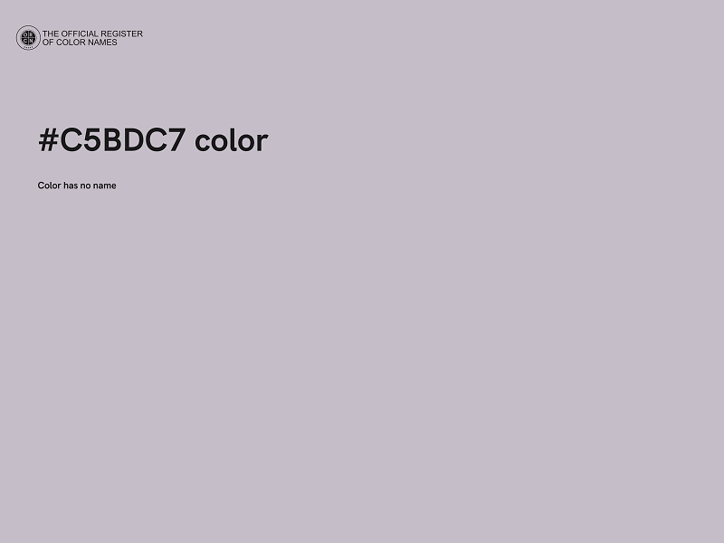 #C5BDC7 color image