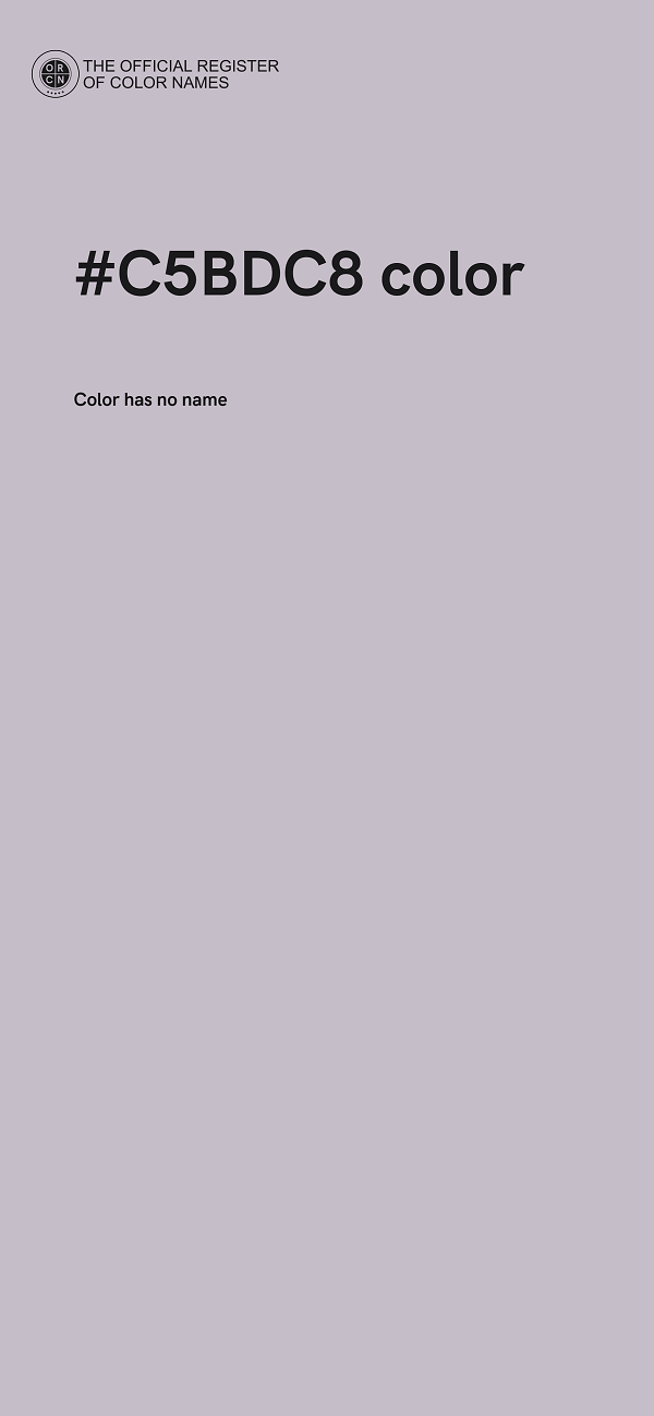 #C5BDC8 color image
