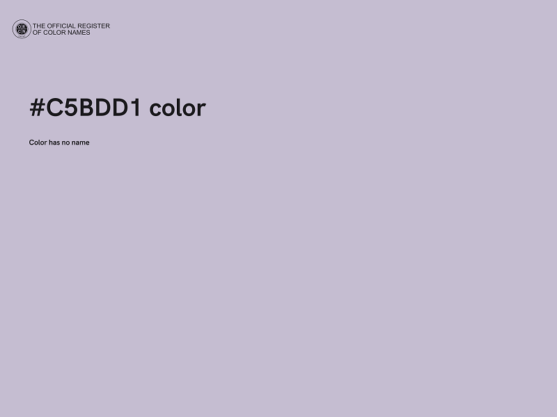 #C5BDD1 color image