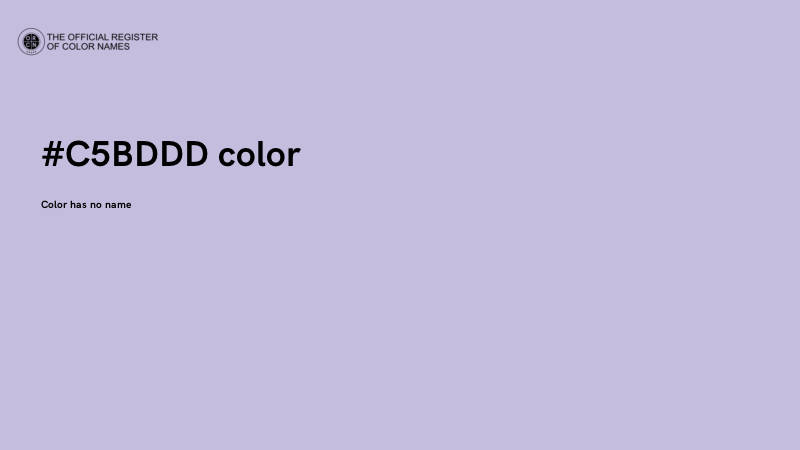 #C5BDDD color image
