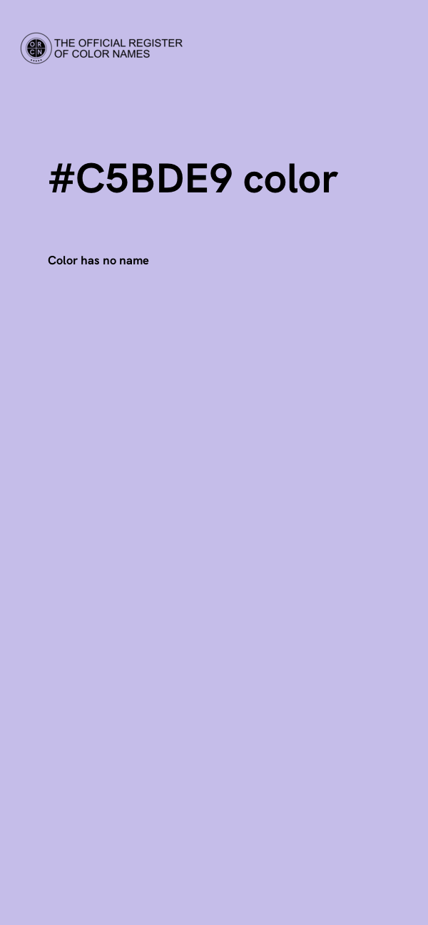 #C5BDE9 color image