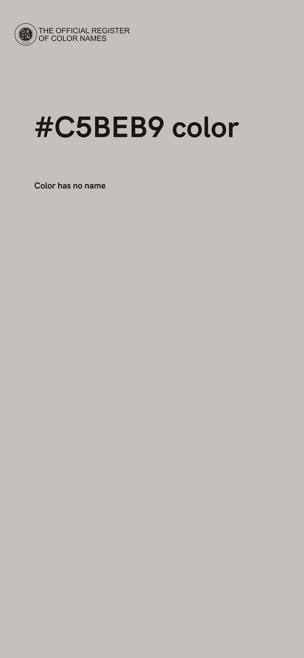 #C5BEB9 color image