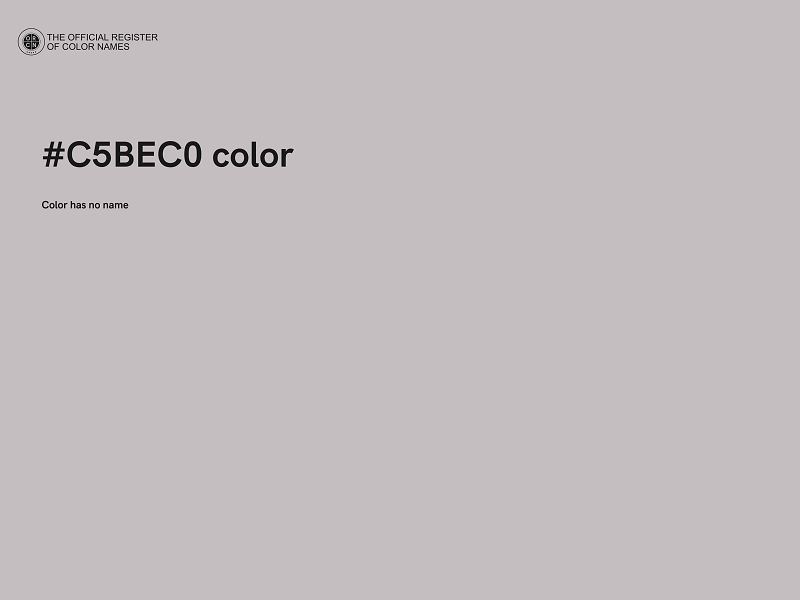 #C5BEC0 color image