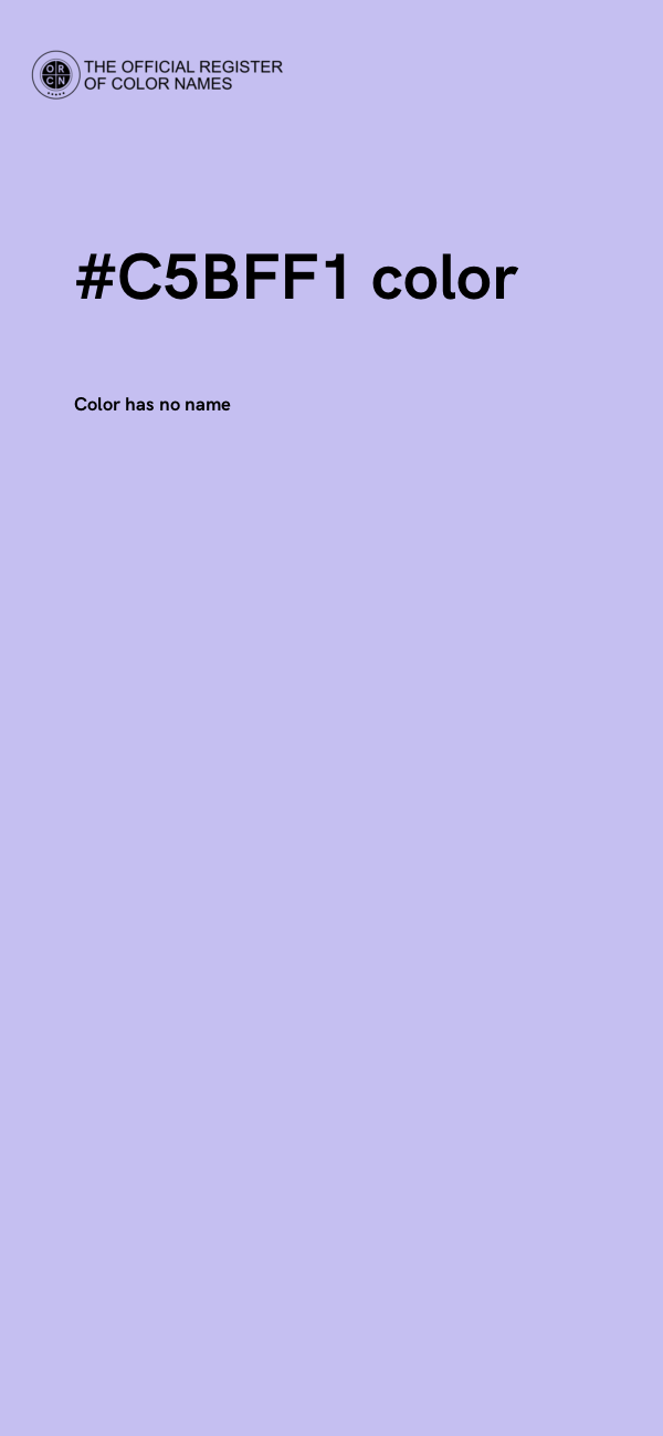 #C5BFF1 color image