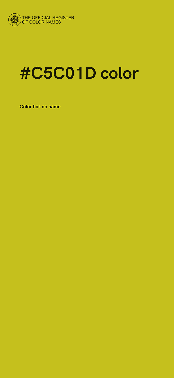 #C5C01D color image
