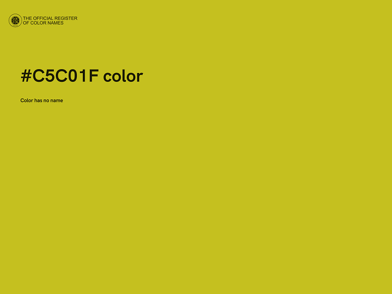 #C5C01F color image