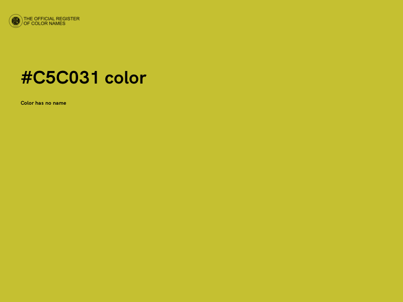 #C5C031 color image