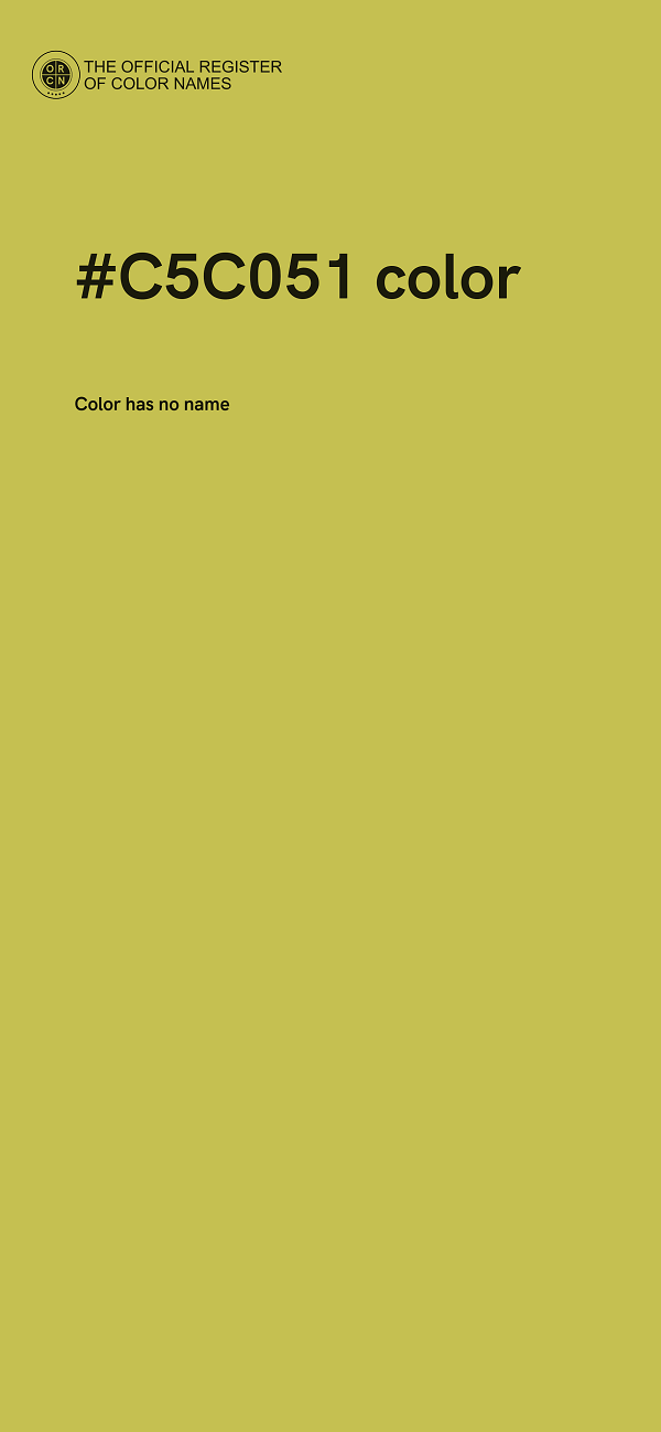 #C5C051 color image