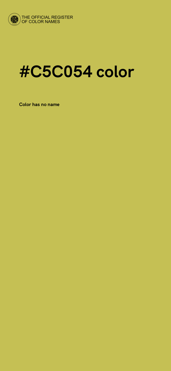 #C5C054 color image
