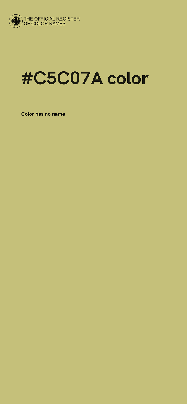 #C5C07A color image