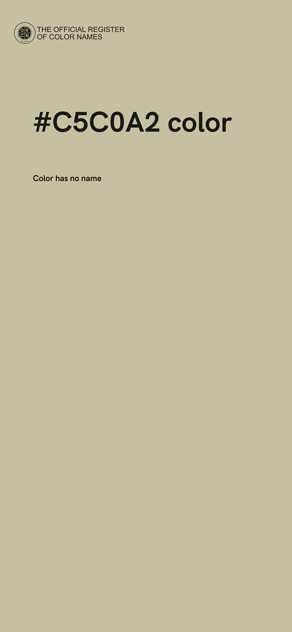 #C5C0A2 color image