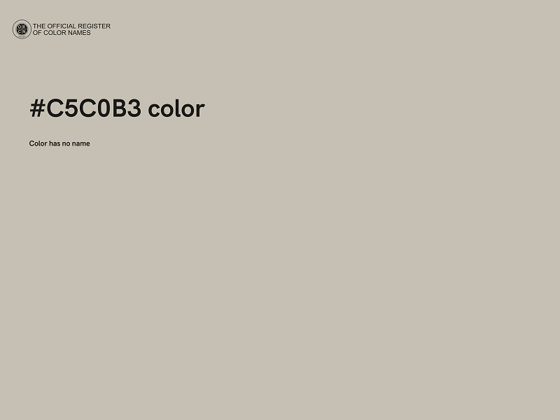 #C5C0B3 color image