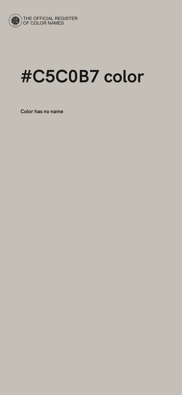 #C5C0B7 color image