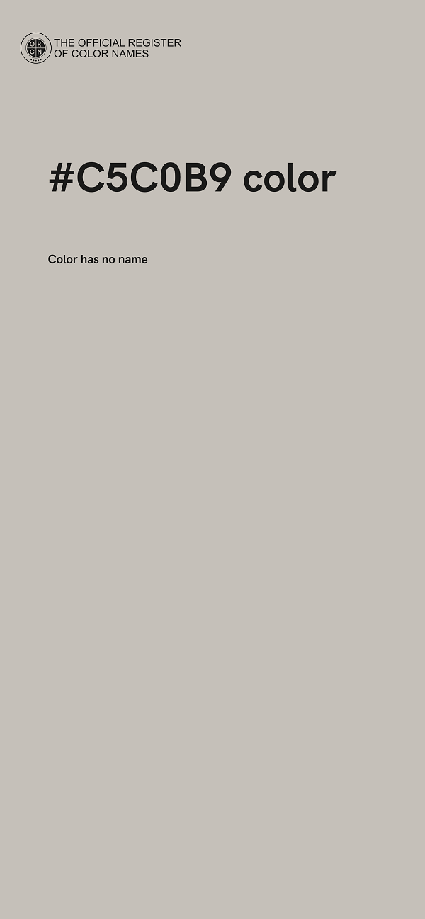 #C5C0B9 color image