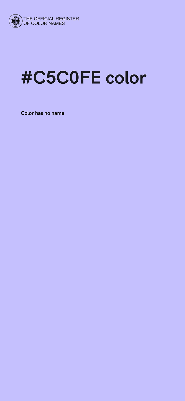 #C5C0FE color image