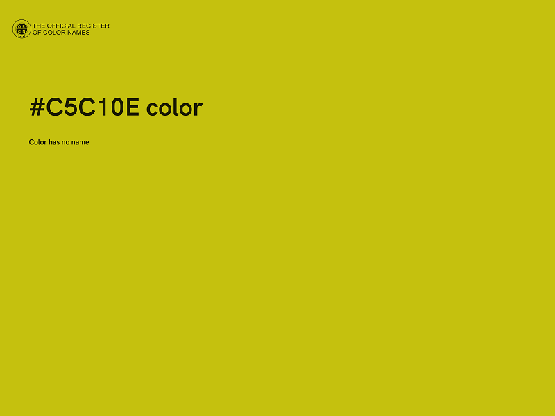 #C5C10E color image