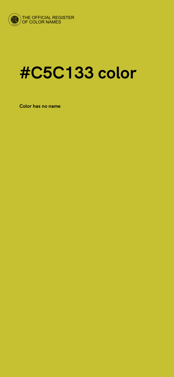 #C5C133 color image