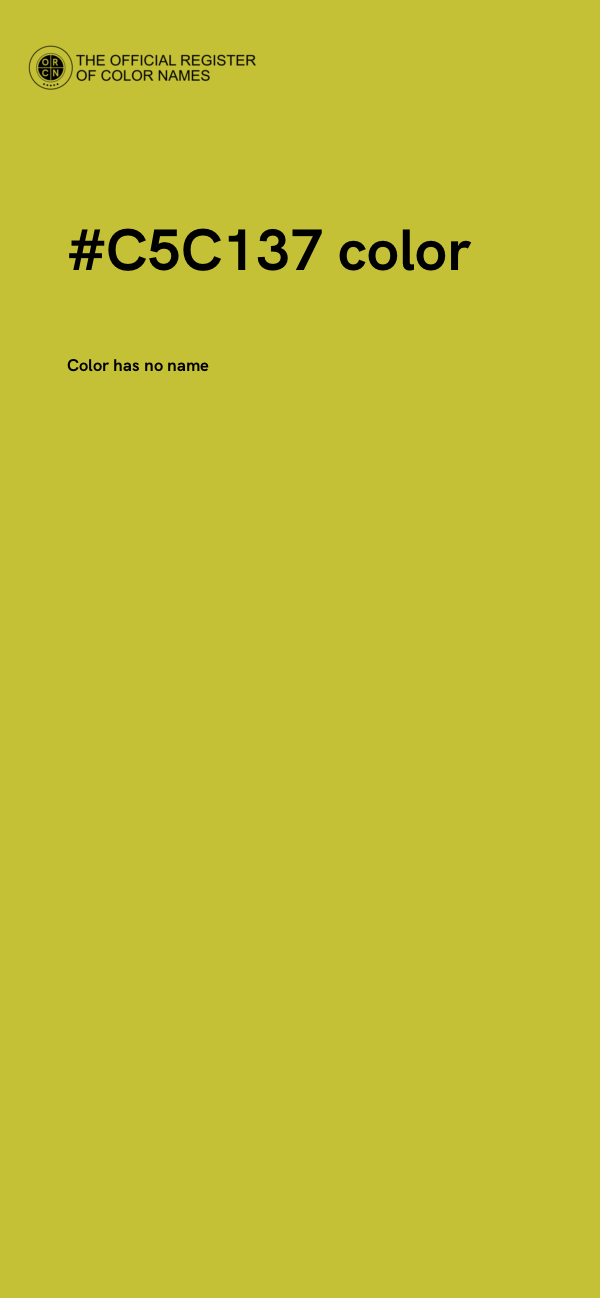 #C5C137 color image