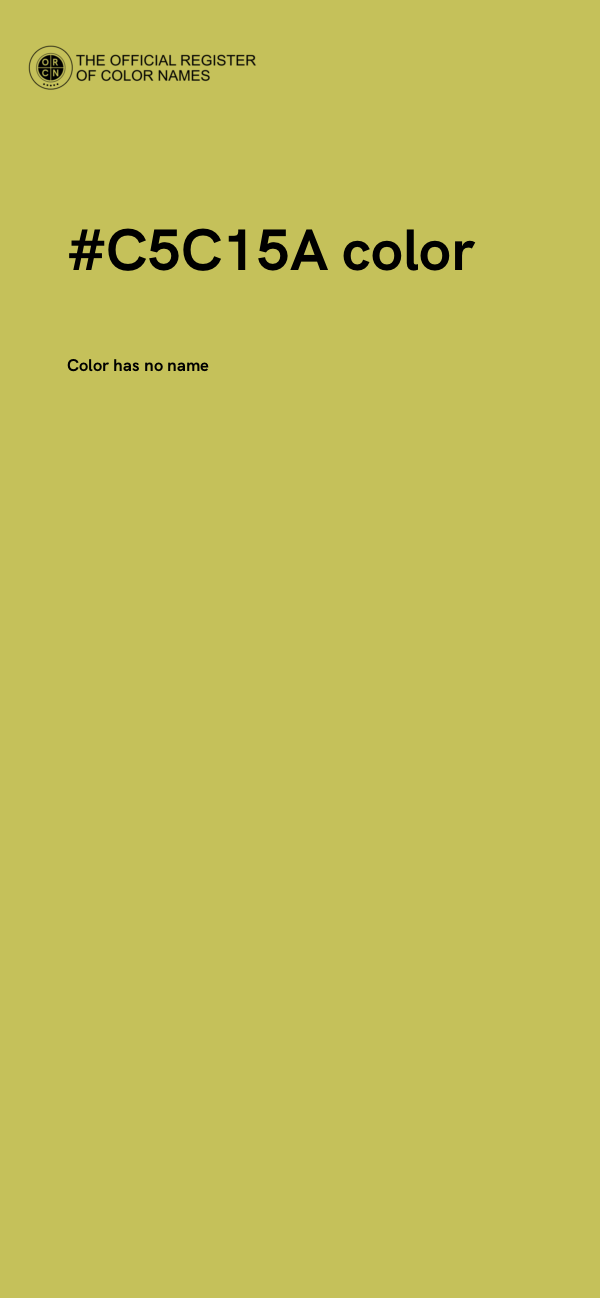 #C5C15A color image