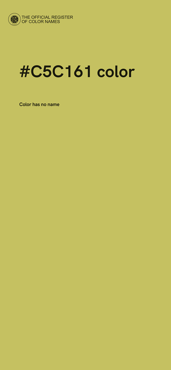 #C5C161 color image