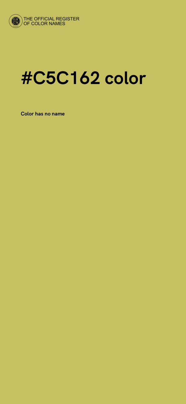 #C5C162 color image