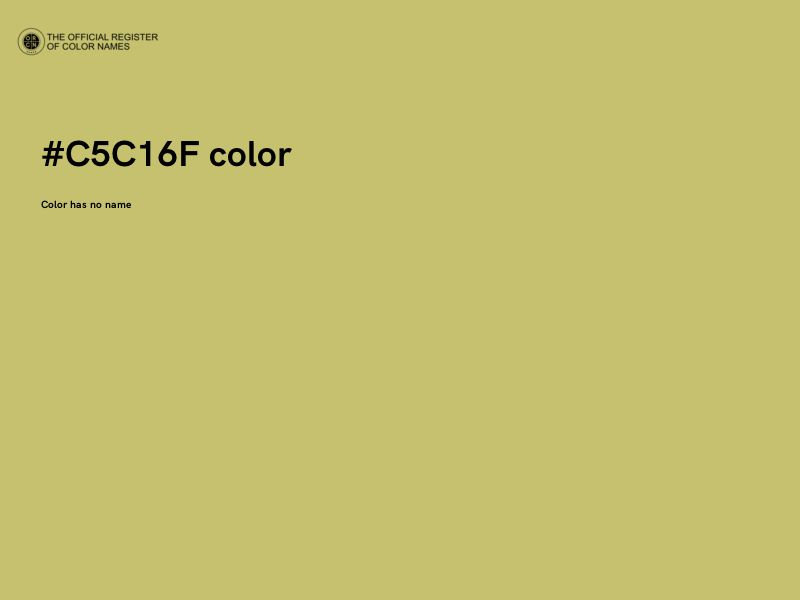 #C5C16F color image