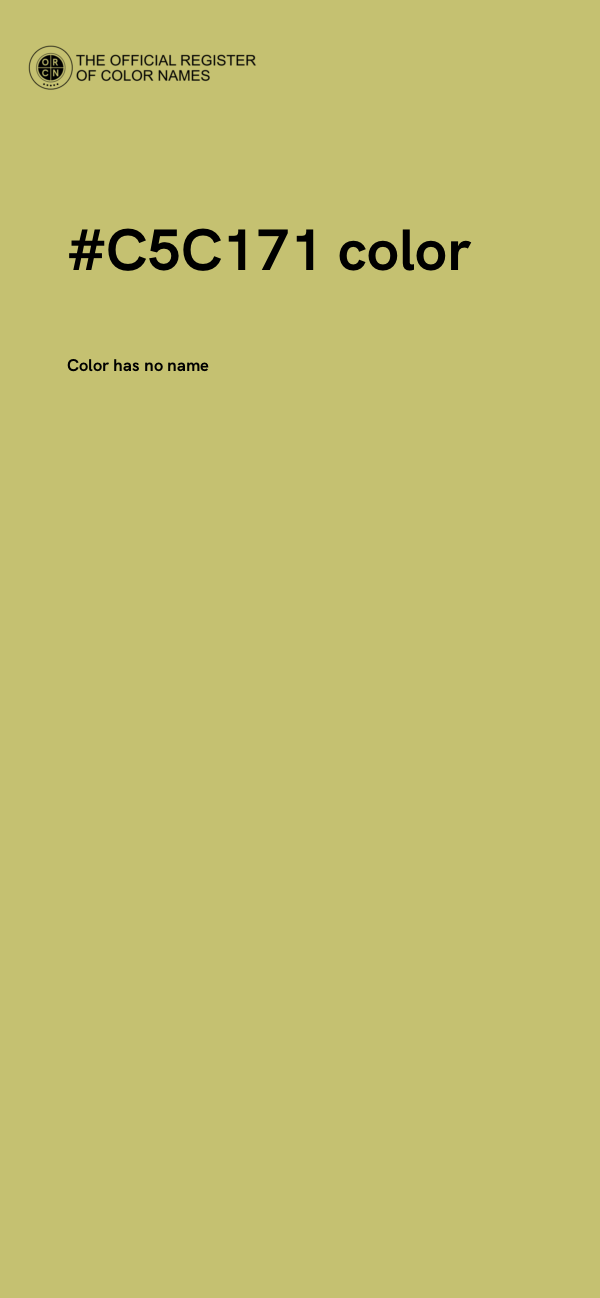 #C5C171 color image