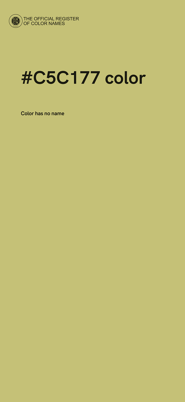 #C5C177 color image