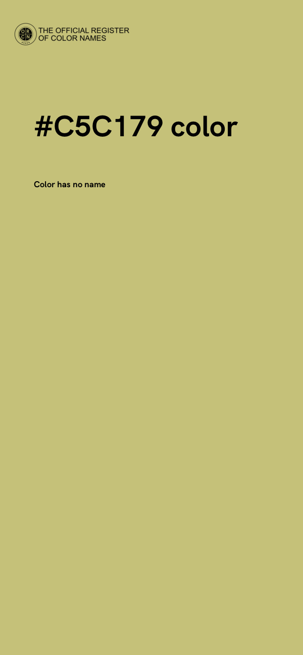 #C5C179 color image