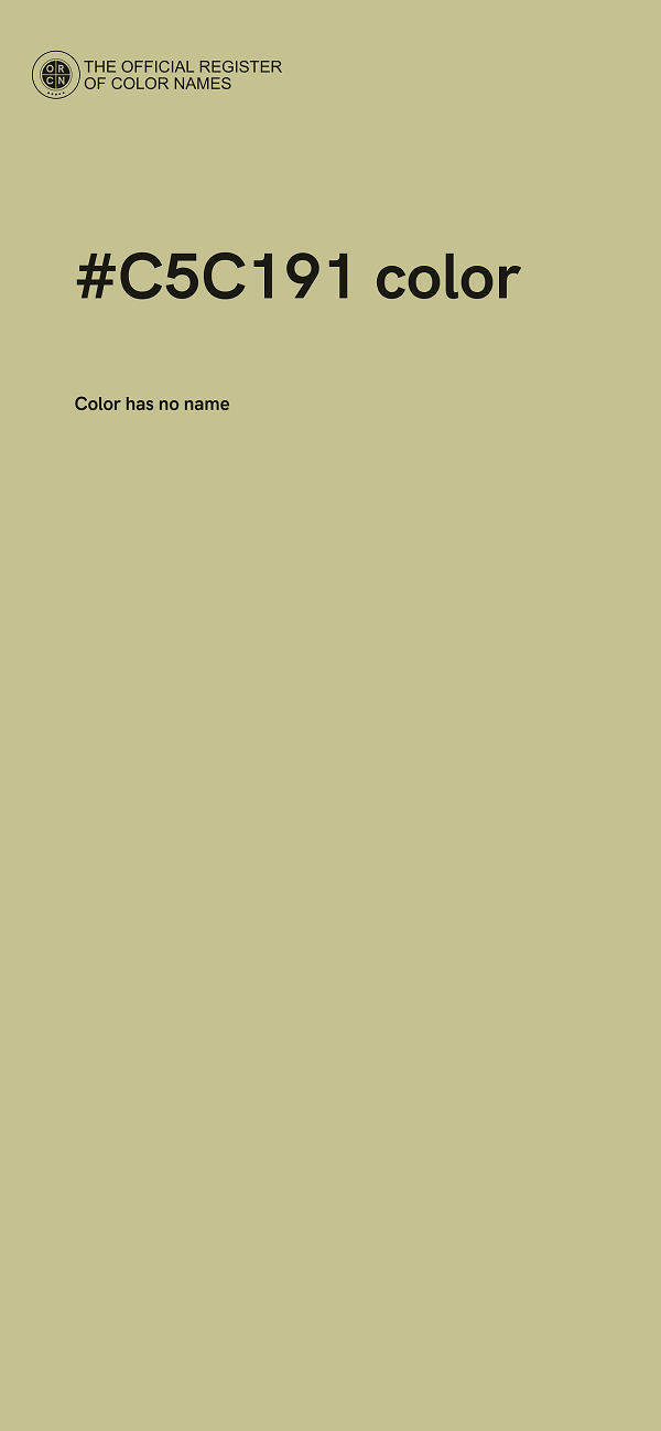 #C5C191 color image