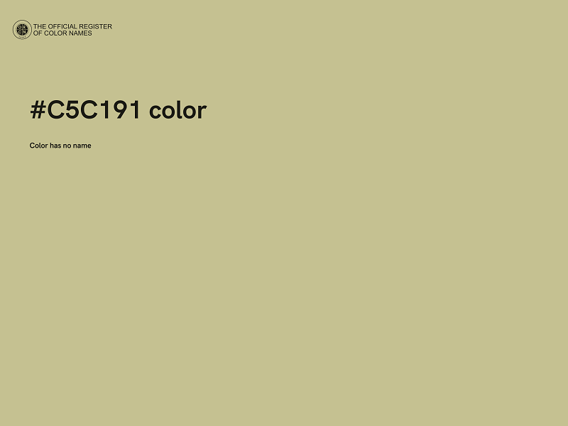#C5C191 color image