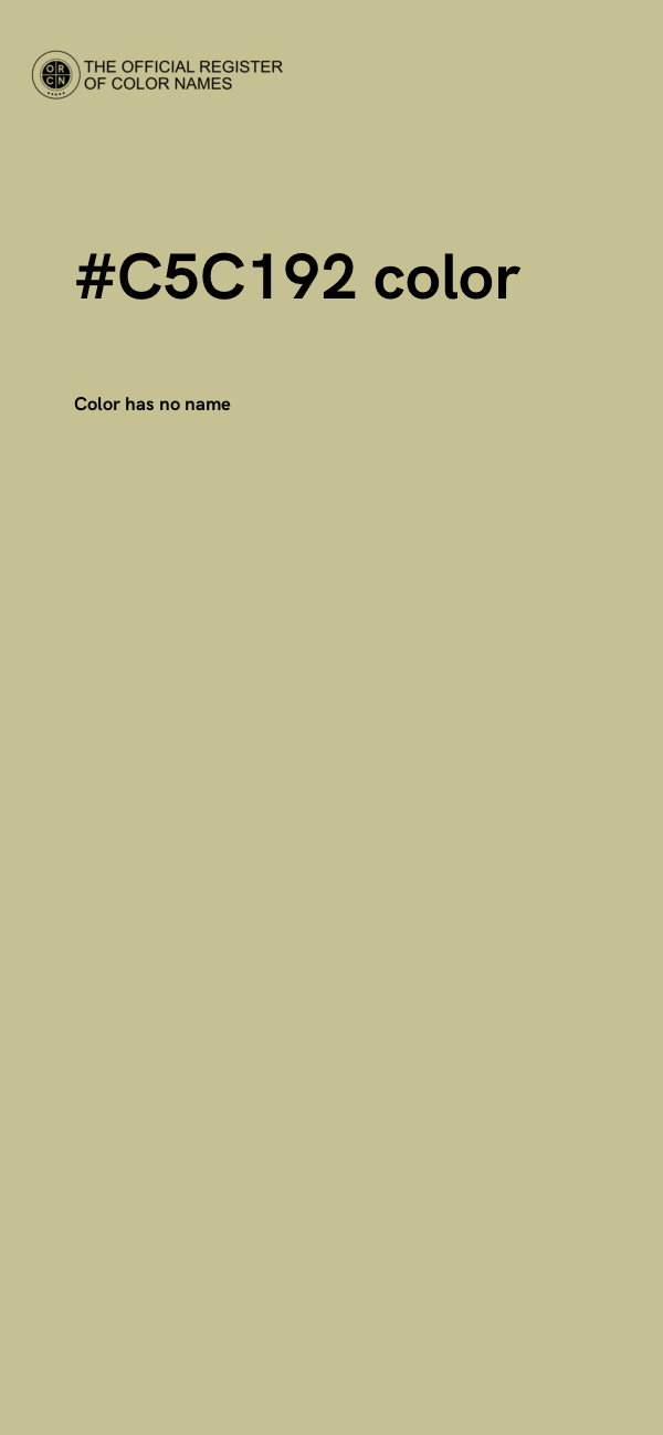 #C5C192 color image
