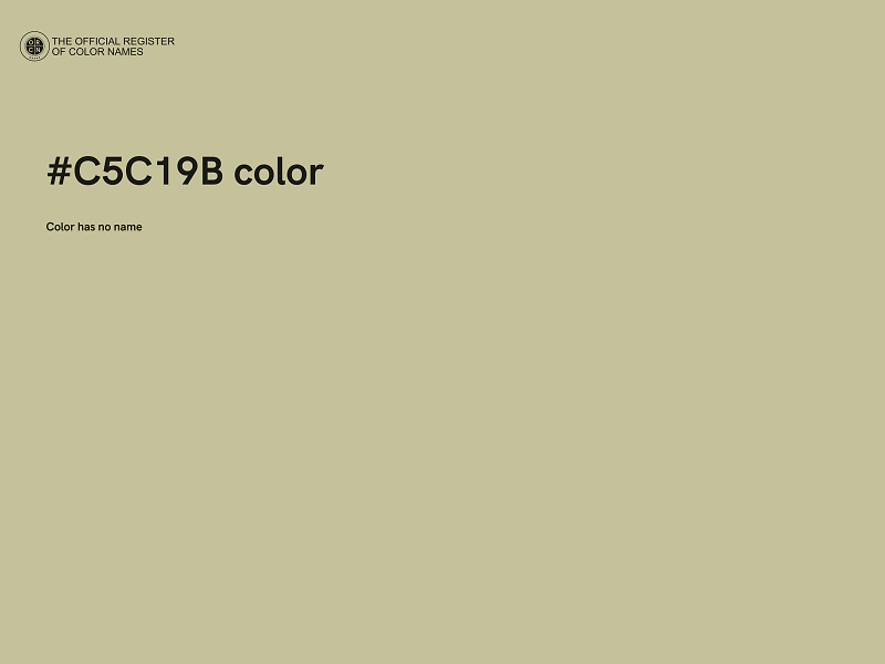 #C5C19B color image