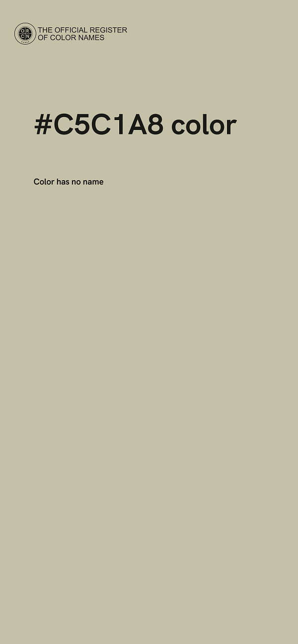 #C5C1A8 color image