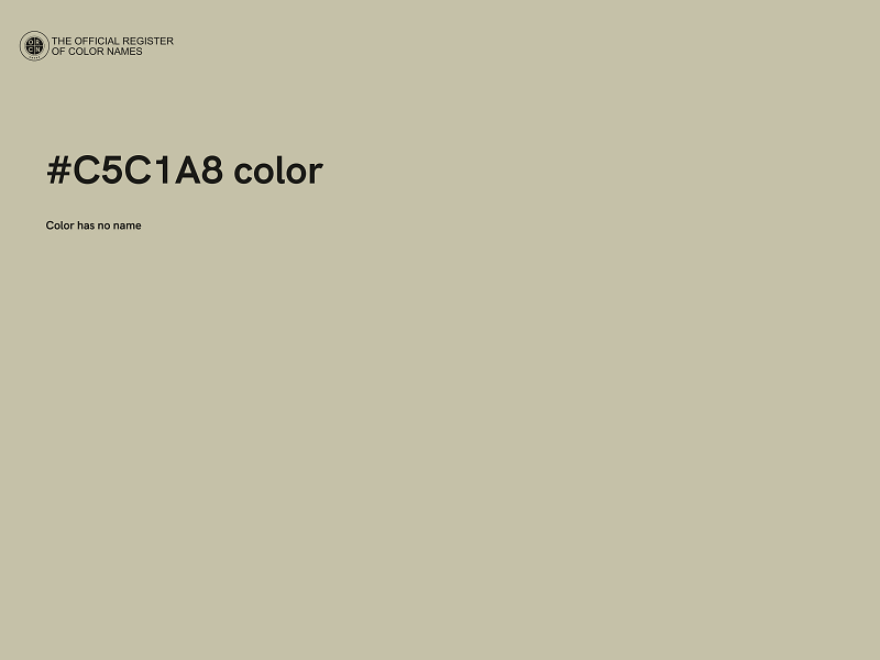 #C5C1A8 color image