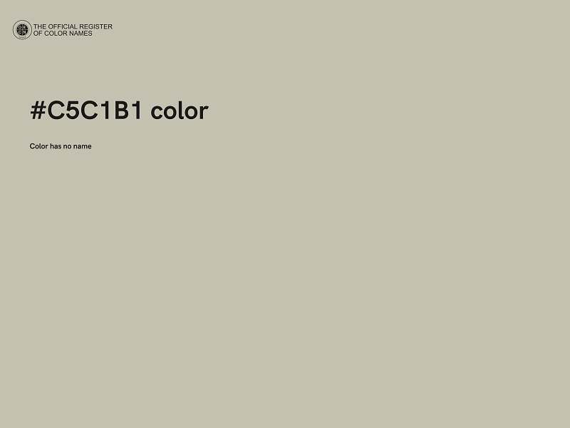 #C5C1B1 color image