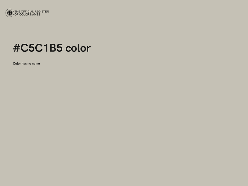 #C5C1B5 color image