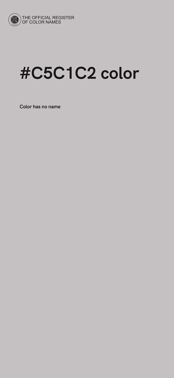 #C5C1C2 color image