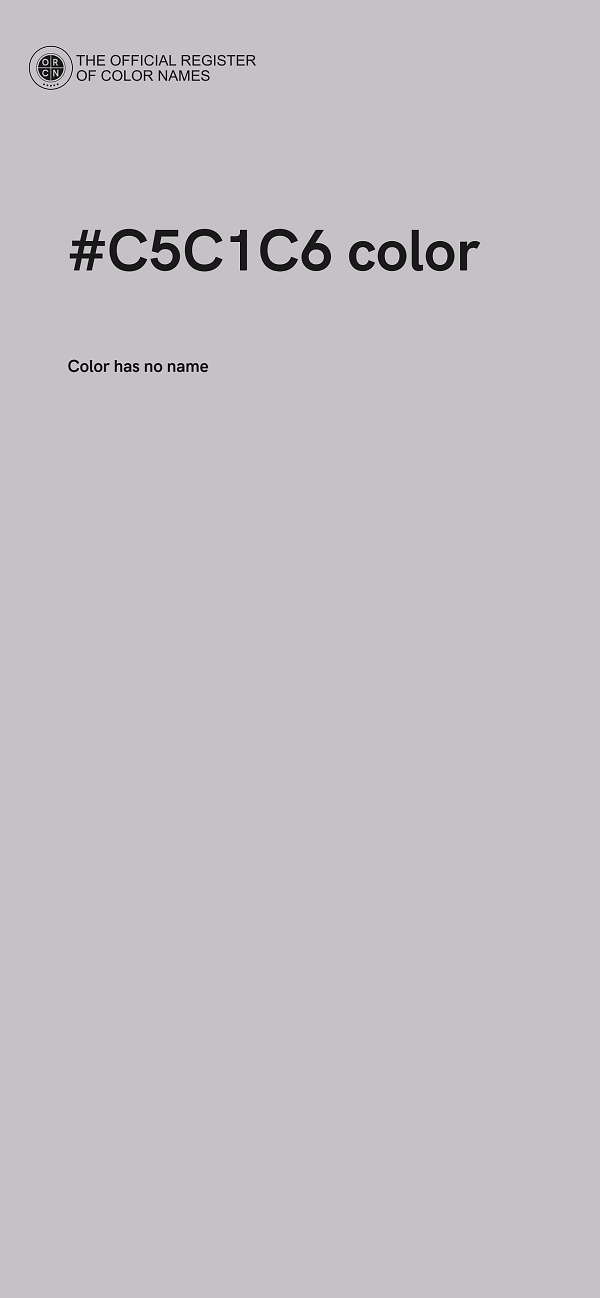 #C5C1C6 color image